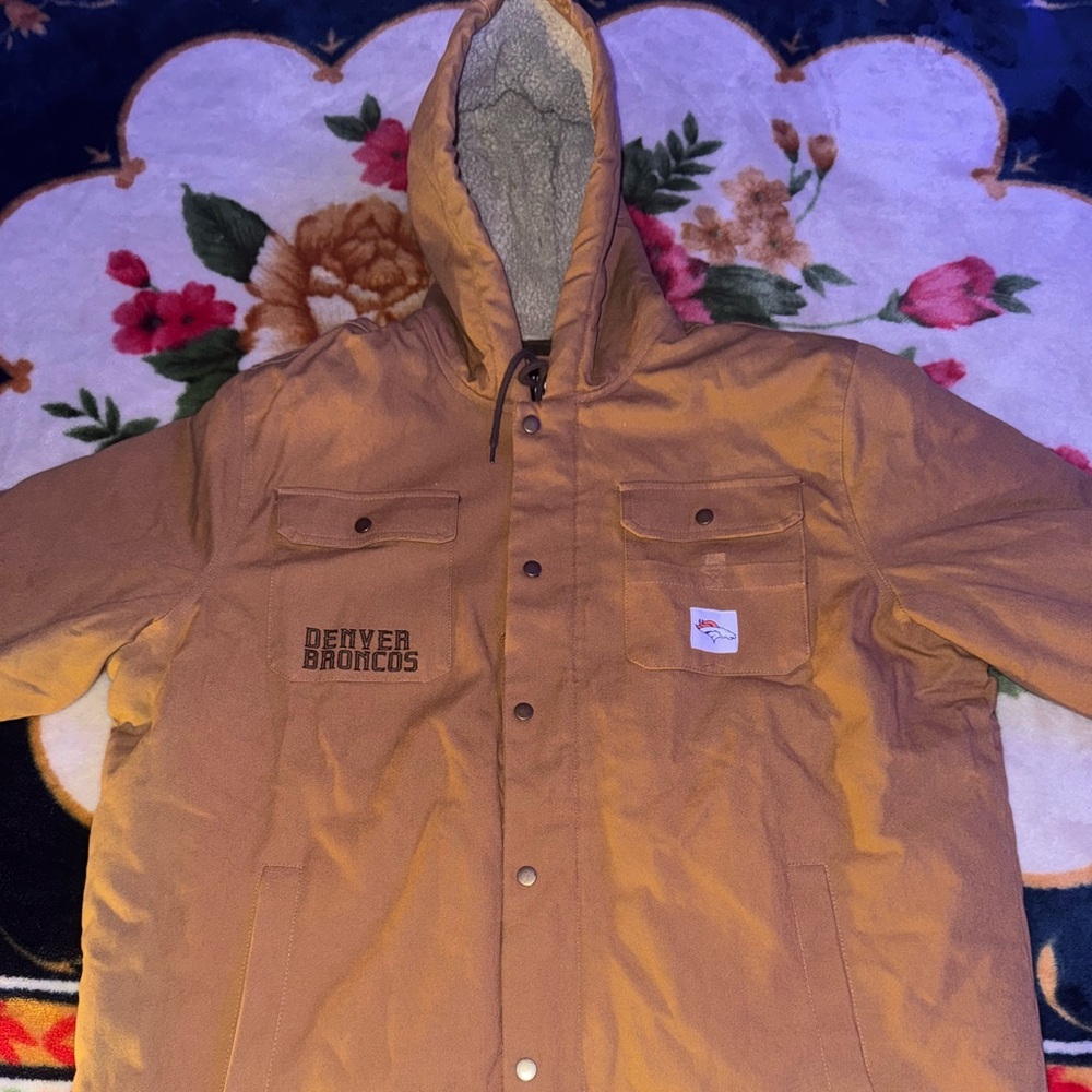 Men's Denver Broncos Darius Rucker
Collection by Fanatics Tan Canvas Full-Zip XL